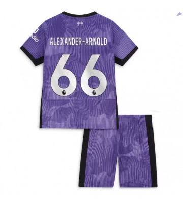 Liverpool Alexander-Arnold #66 Tredje trøje Børn 2023-24 Kort ærmer (+ korte bukser)